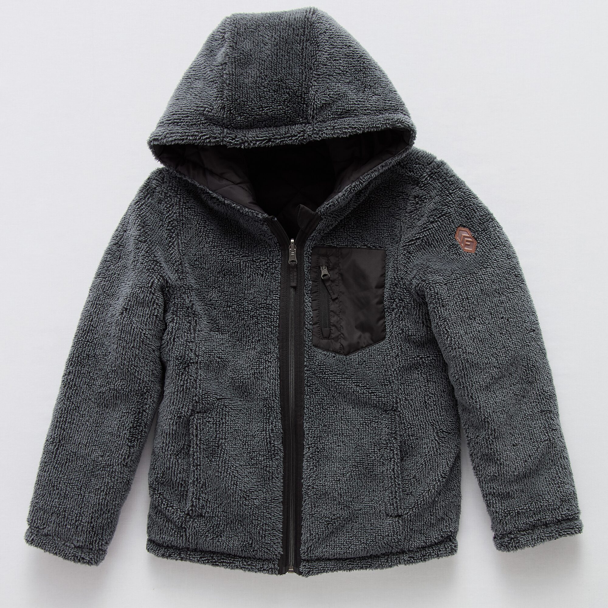 Free Country Little & Big Kid Boys Hooded Water Resistant Reversible Midweight Quilted Jacket