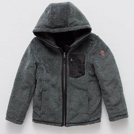 Free Country Little & Big Kid Boys Hooded Water Resistant Reversible Midweight Quilted Jacket