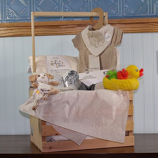 3 Stories Trading Company Baby Shower Gift Set Wardrobe Crate Unisex 29-pc.