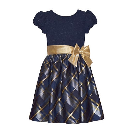 Bonnie Jean Little & Big Kid Girls Short Sleeve Fit + Flare Dress