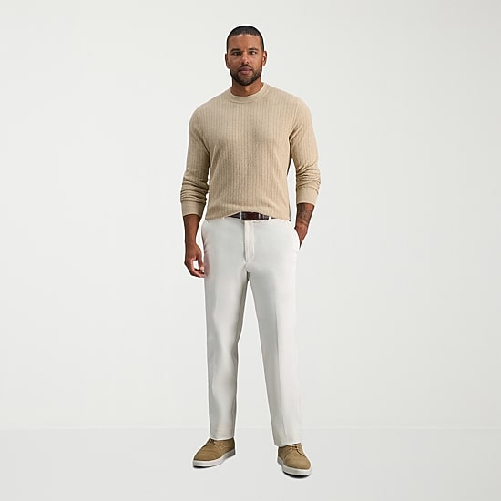 Haggar Stretch Corduroy Mens Classic Fit Flat Front Pant