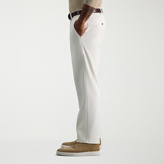 Haggar Stretch Corduroy Mens Classic Fit Flat Front Pant
