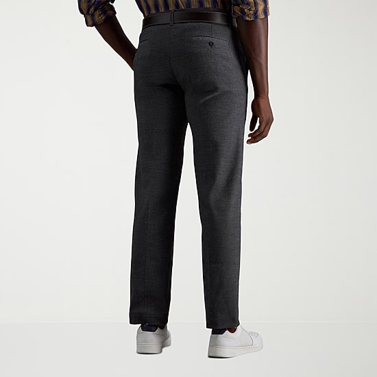 Haggar Life Khaki Comfort Chino Mens Straight Fit Flat Front Pant