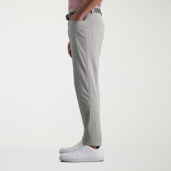 Haggar Sport Performance Nylon 5-Pocket Mens Straight Fit Flat Front Pant