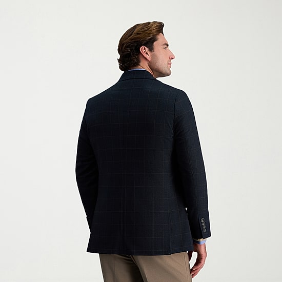 Haggar JMH Glen Plaid Mens Plaid Regular Fit Sport Coat