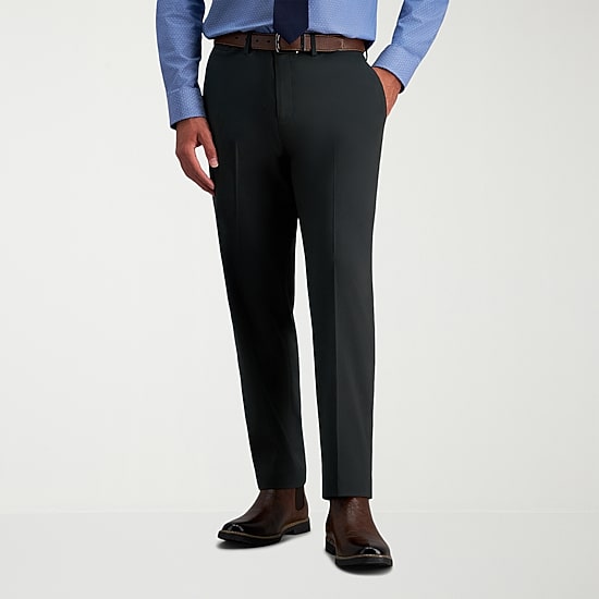 Haggar JMH Tailored Mens Stretch Fabric Modern Fit Flat Front Suit Pant