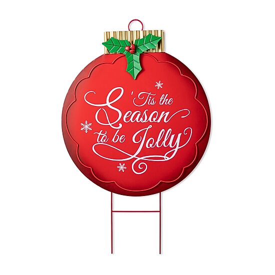 Glitzhome 32" Metal Ornament Christmas Yard Art