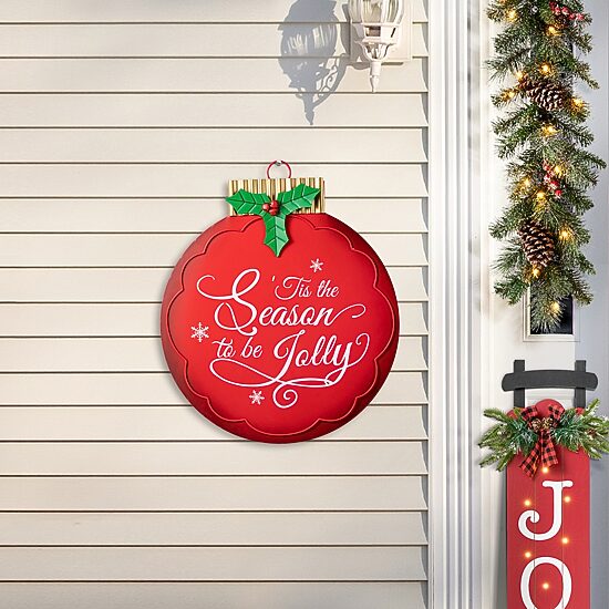Glitzhome 32" Metal Ornament Christmas Yard Art