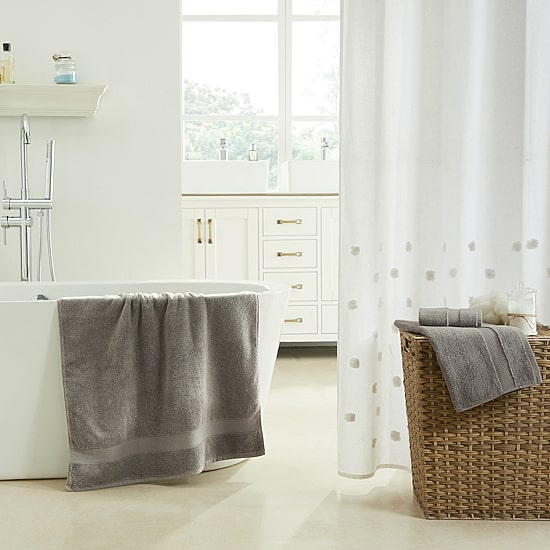 Better Trends Splash 100% Cotton 3-pc Mix Towel Set, Zero Twist Quick Dry Solid Bathroom Towel
