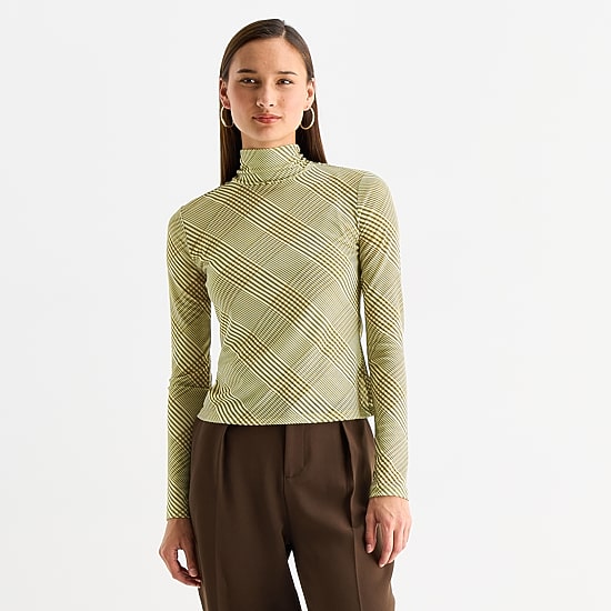Worthington Womens Long Sleeve Turtleneck