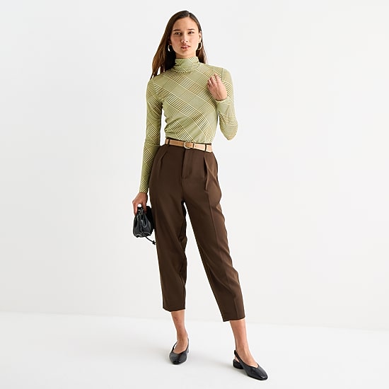 Worthington Womens Long Sleeve Turtleneck