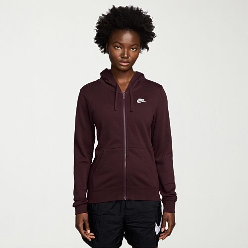 Nike Womens Long Sleeve Zipper Active Hoodie, Small, Red