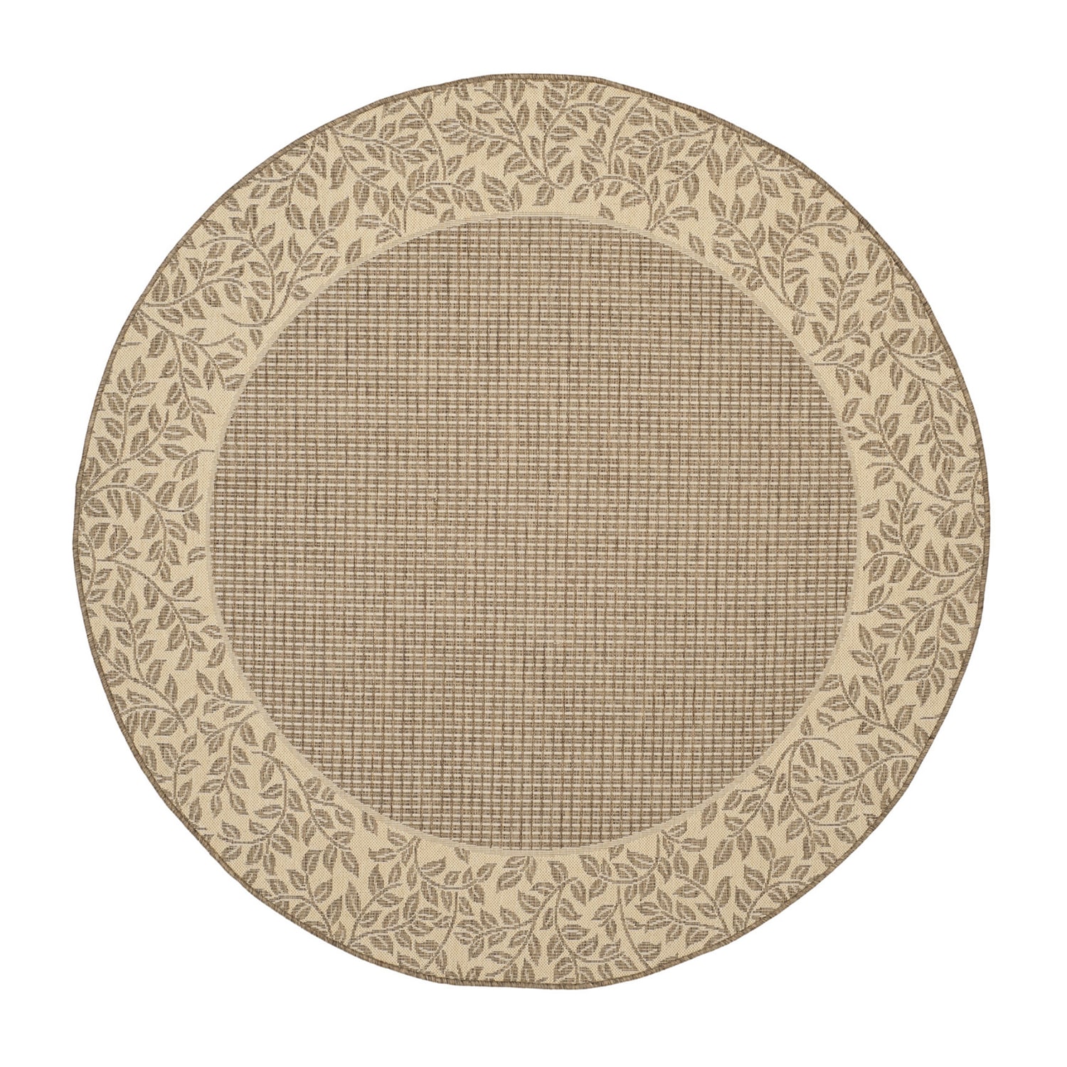 Safavieh Courtyard Collection Chad Oriental Indoor/Outdoor Round Area Rug