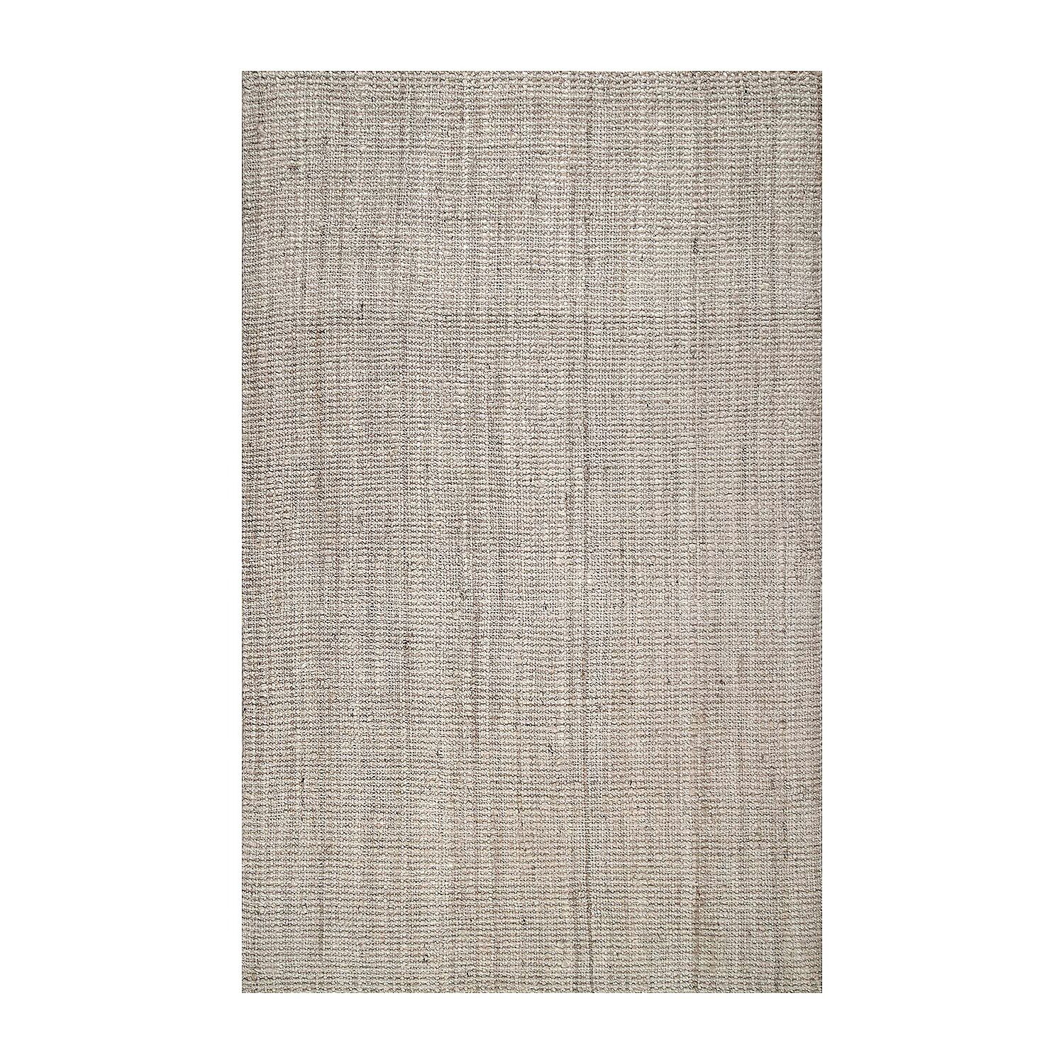 nuLoom Hand Woven Ashli Solid Jute Rug