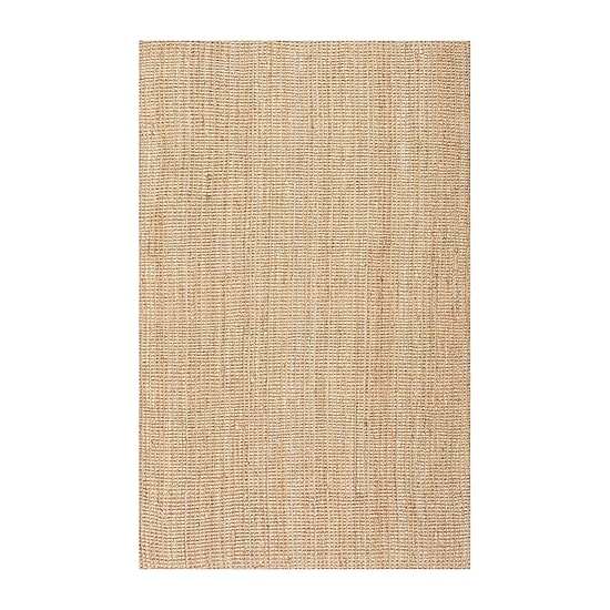 nuLoom Hand Woven Ashli Solid Jute Rug