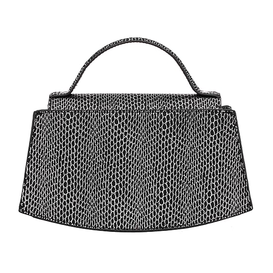I. Miller Drake Metallic Printed Snake Evening Bag