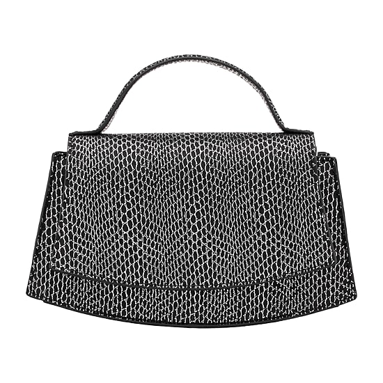 I. Miller Drake Metallic Printed Snake Evening Bag