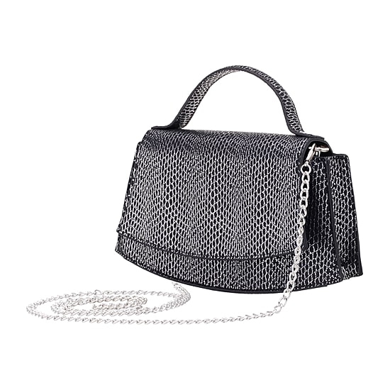 I. Miller Drake Metallic Printed Snake Evening Bag