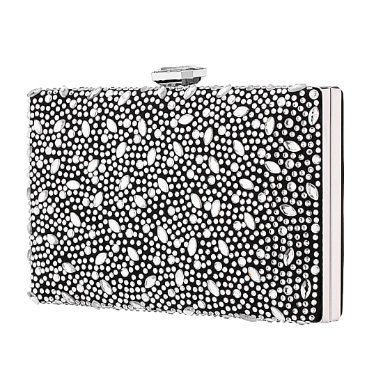 I. Miller Villie Crystal Pattern Minaudiere Evening Bag