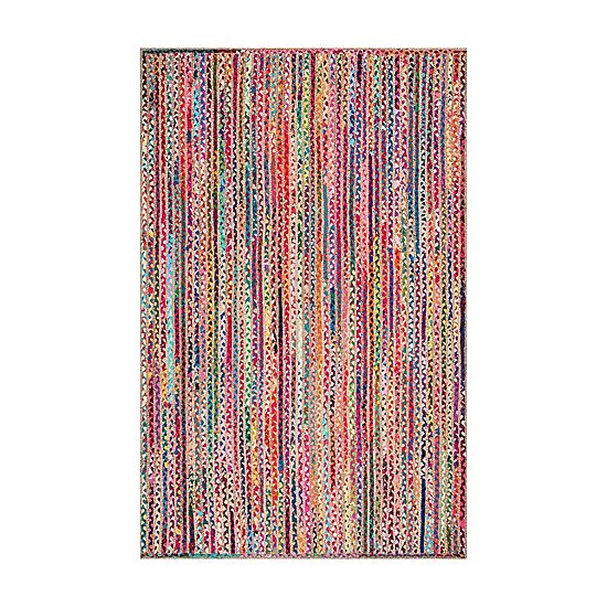 nuLoom Aleen 5x8 Braided Cotton Jute Indoor Rectangular Area Rug