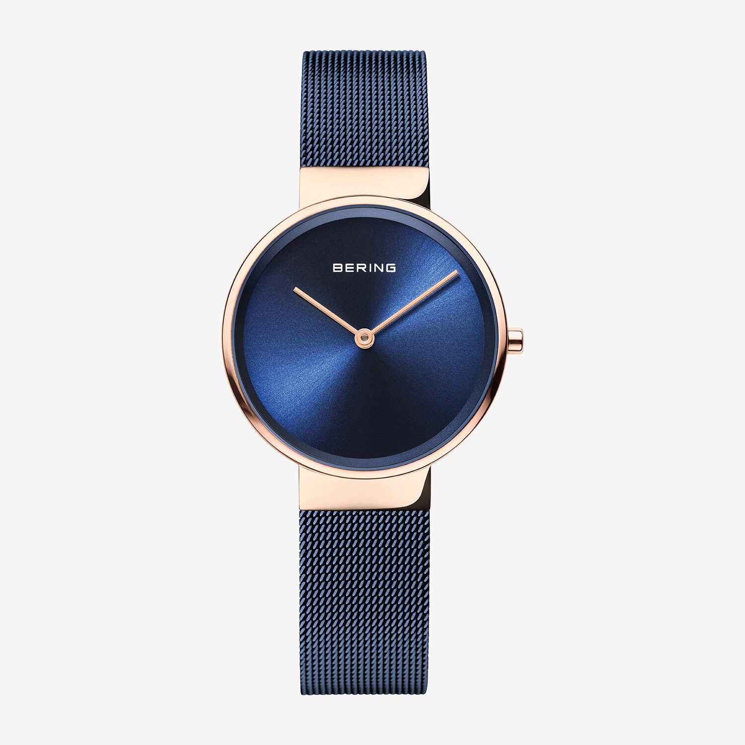 Bering Womens Blue Stainless Steel Bracelet Watch -367