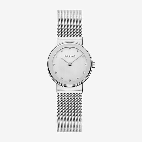 Bering Womens Silver Tone Stainless Steel Bracelet Watch 10126-000, One Size