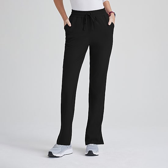 Skechers Skp623 Gamma 6-Pocket Mid-Rise Tapered Leg Womens Petite Tag Free Stretch Fabric Moisture Wicking Scrub Pant