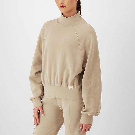 Champion Womens Long Sleeve Mock Neck Top