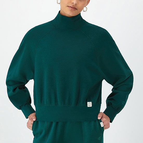Champion Womens Long Sleeve Mock Neck Top