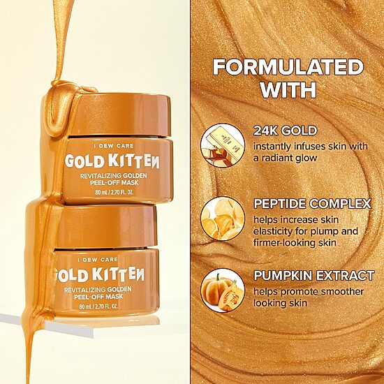 I Dew Care Gold Kitten Revitalizing Golden Peel Off Mask
