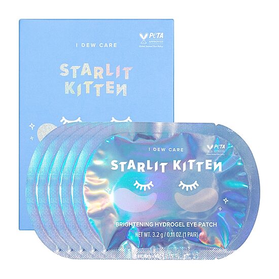 I Dew Care Starlit Kitten Brightening Hydrogel Eye Patch