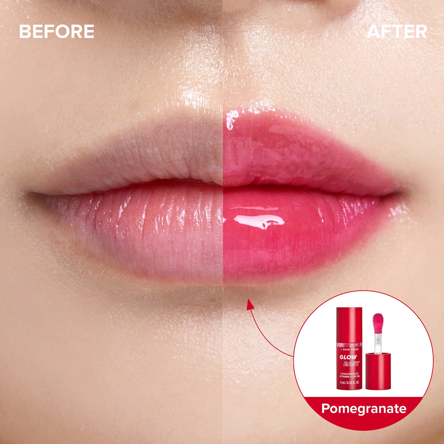 I Dew Care Glow Easy Lip Oil-Pomegranate