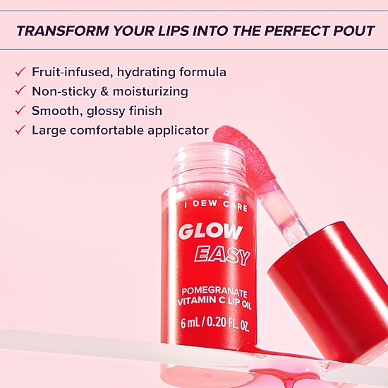 I Dew Care Glow Easy Lip Oil-Pomegranate