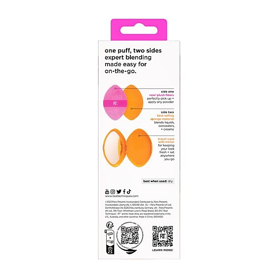 Real Techniques Miracle 2-In-1 Powder Puff + Travel Case