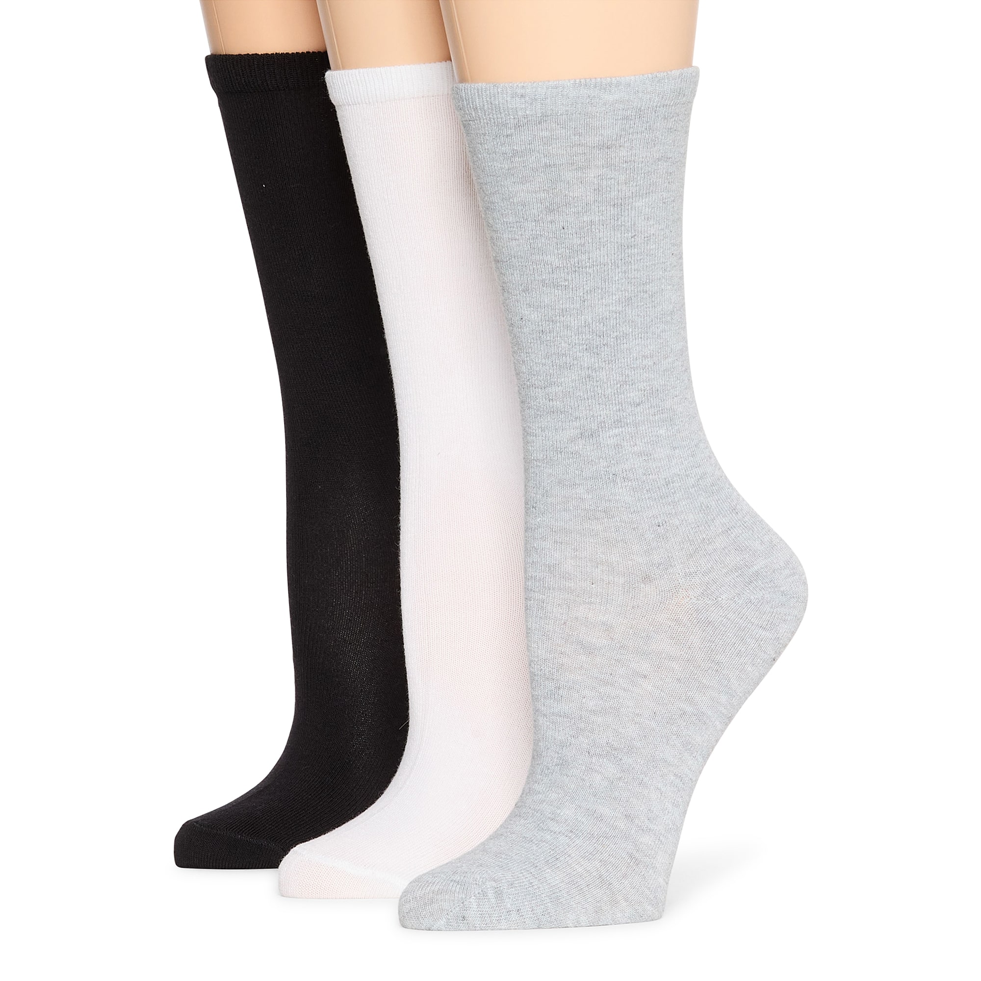 Mixit Everyday Essential Womens 3 Pair Crew Socks