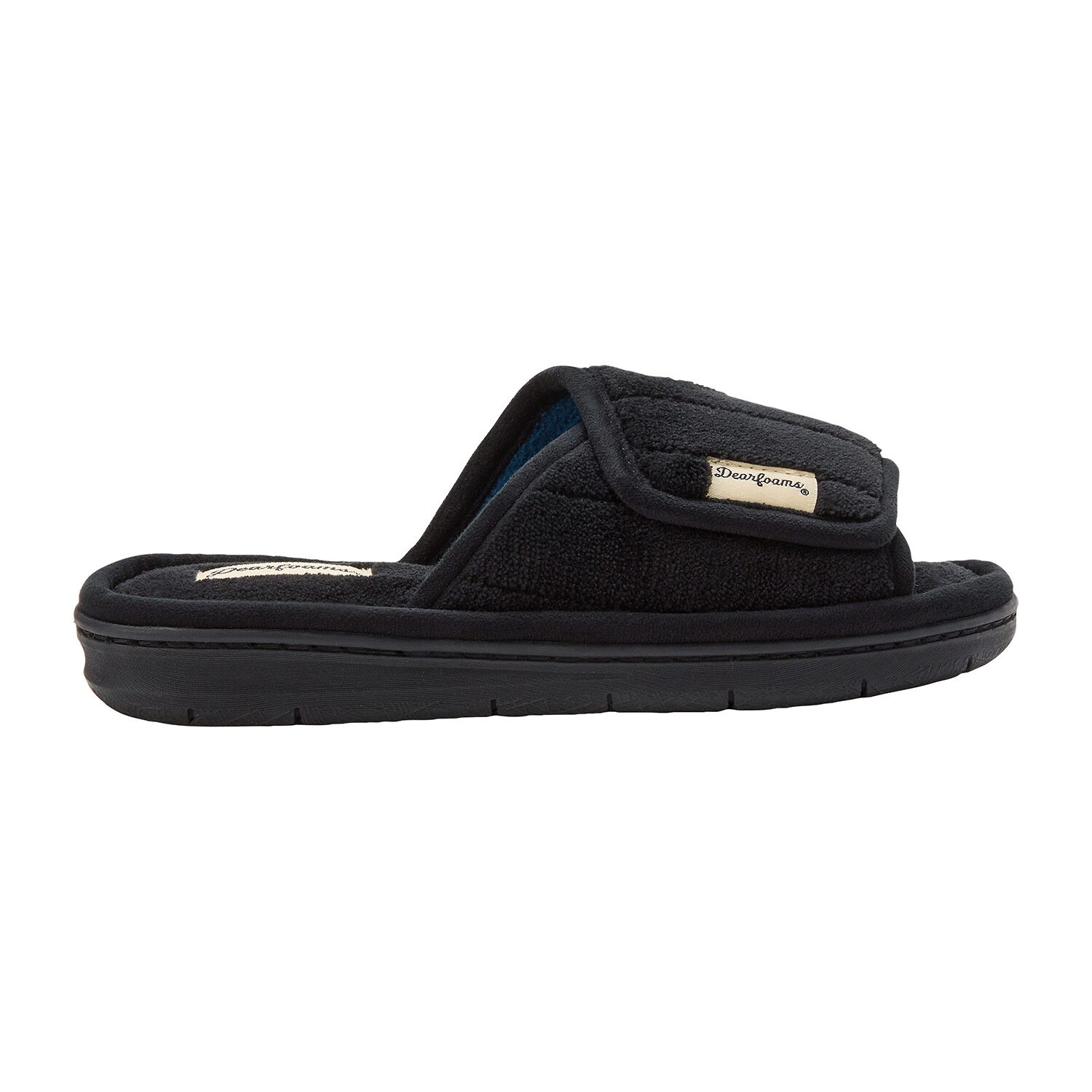 Dearfoams Mickey Terry Womens Memory Foam Slip-On Slippers