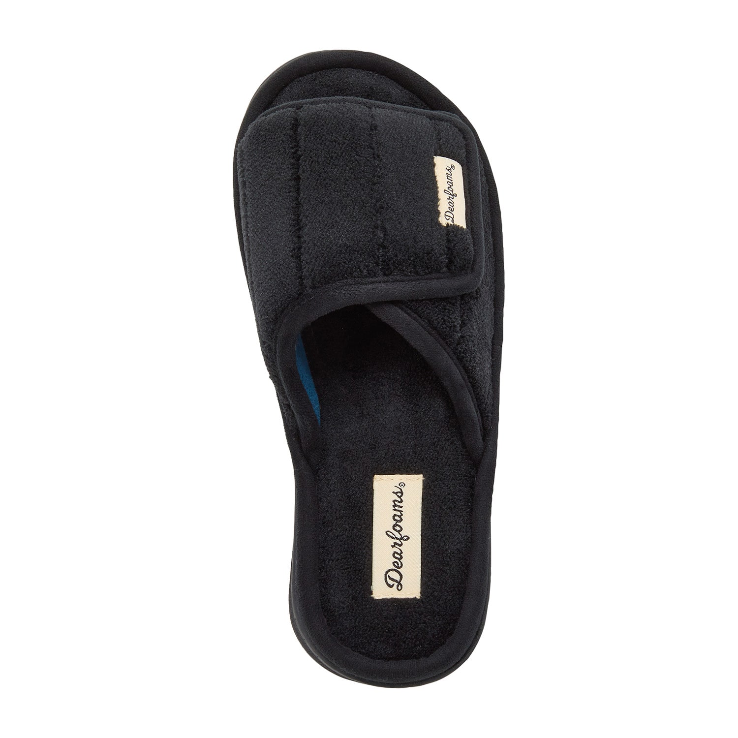Dearfoams Mickey Terry Womens Memory Foam Slip-On Slippers
