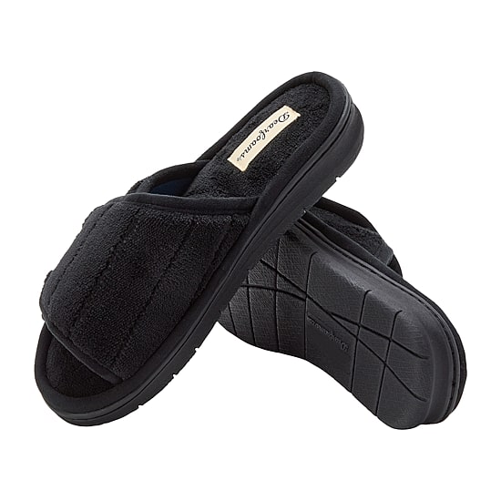 Dearfoams Mickey Terry Womens Memory Foam Slip-On Slippers