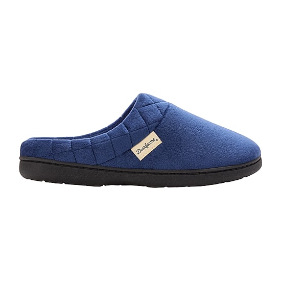 Dearfoams Darcy Velour Scuff Womens Memory Foam Clog Slippers