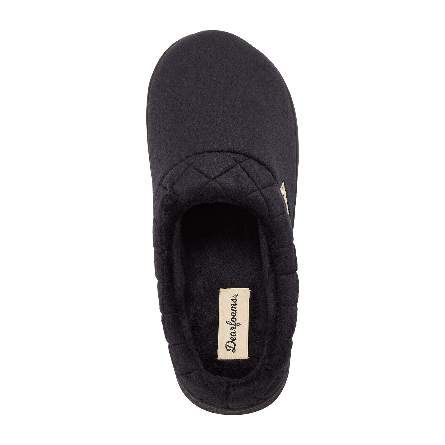 Dearfoams Darcy Velour Scuff Womens Memory Foam Clog Slippers