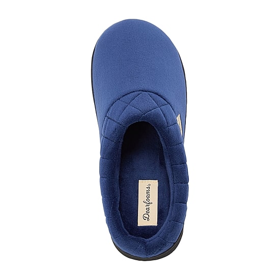 Dearfoams Darcy Velour Scuff Womens Memory Foam Clog Slippers