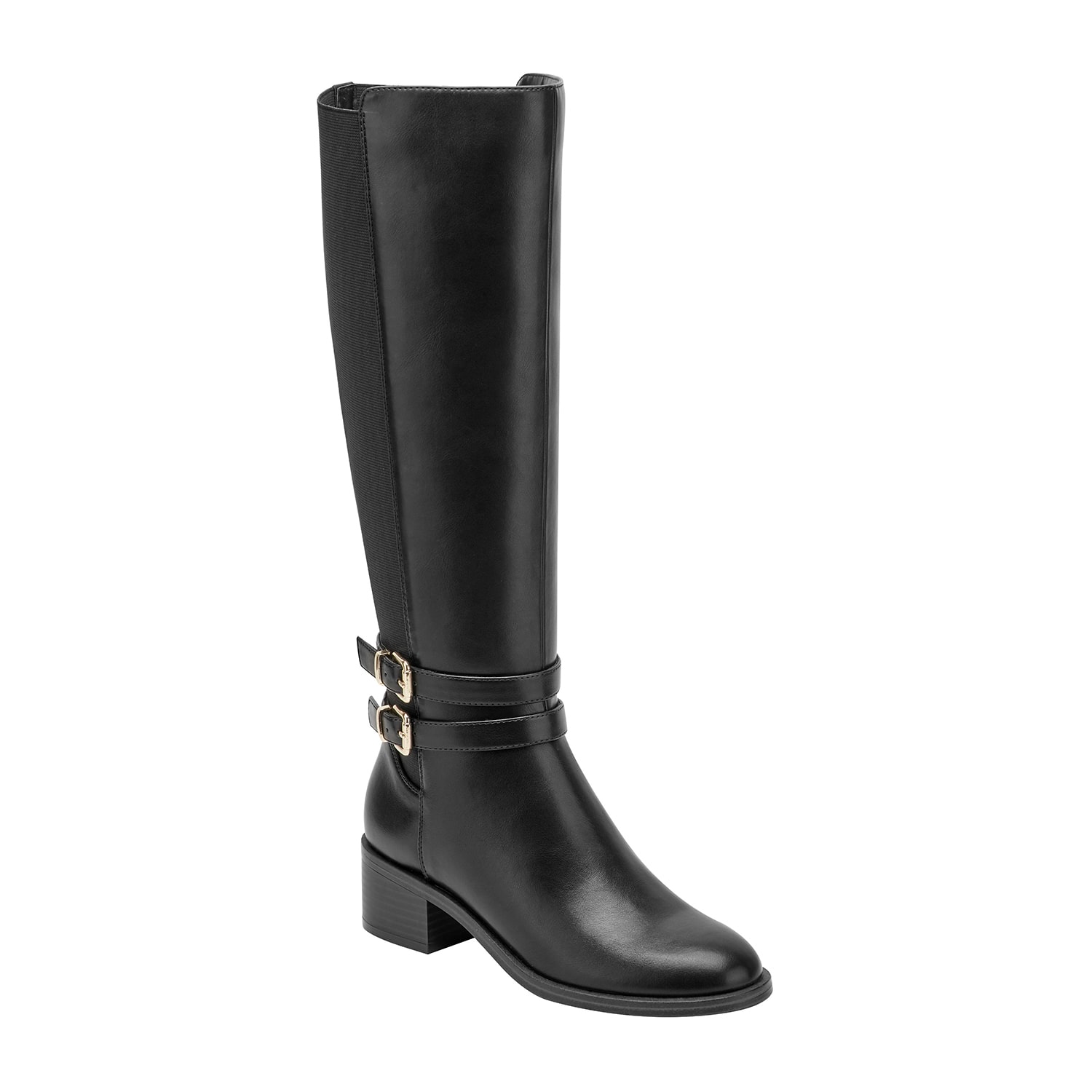Unisa Womens Waylee Stacked Heel Riding Boots