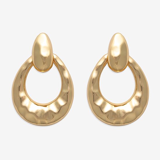 Bold Elements Gold Tone Womens Drop Earrings