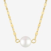 Gemstone 14K Gold Over Silver Round 18 Inch Pendant Necklace