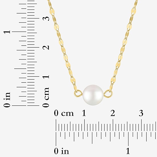 Gemstone 14K Gold Over Silver Round 18 Inch Pendant Necklace