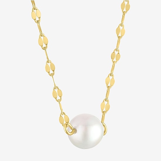 Gemstone 14K Gold Over Silver Round 18 Inch Pendant Necklace