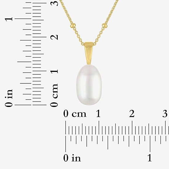 Yes, Please! Womens White Cultured Freshwater Pearl Sterling Silver Round 2-pc. Jewelry Set
