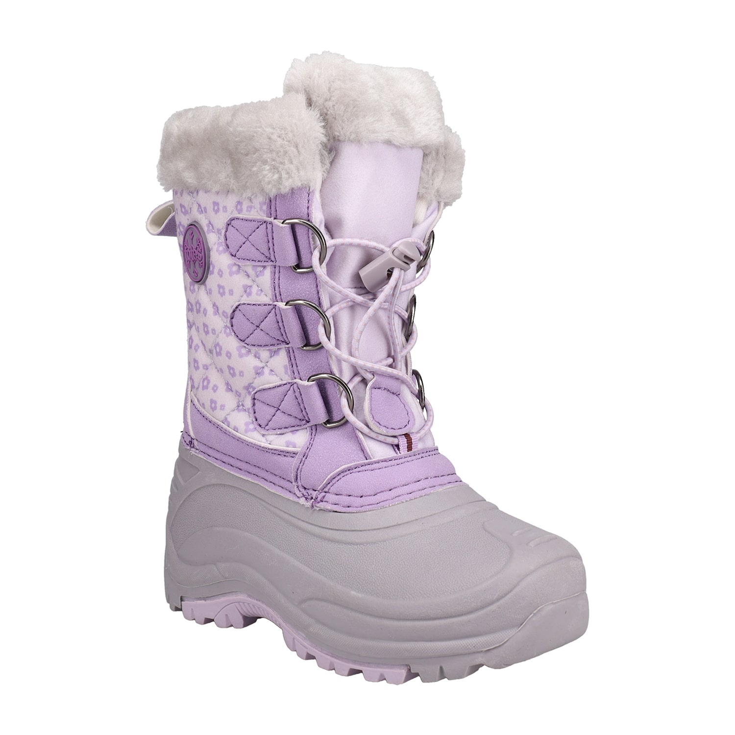 Totes Big Kid Girls Jenna Waterproof Insulated Flat Heel Winter Boots