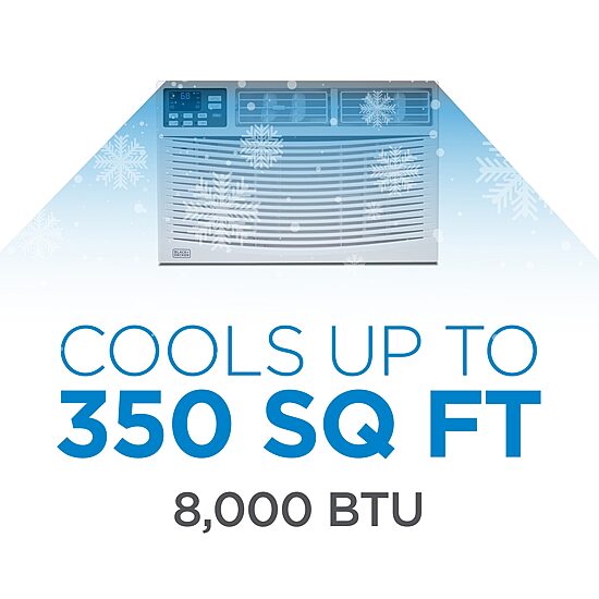 Black+Decker 8000 Btu Ac Window A/C