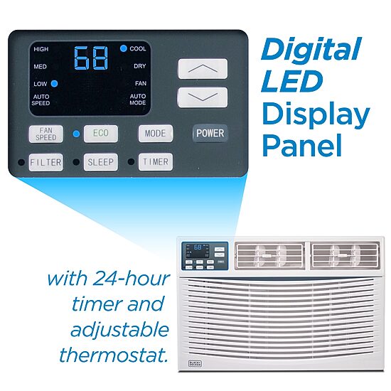 Black+Decker 8000 Btu Ac Window A/C